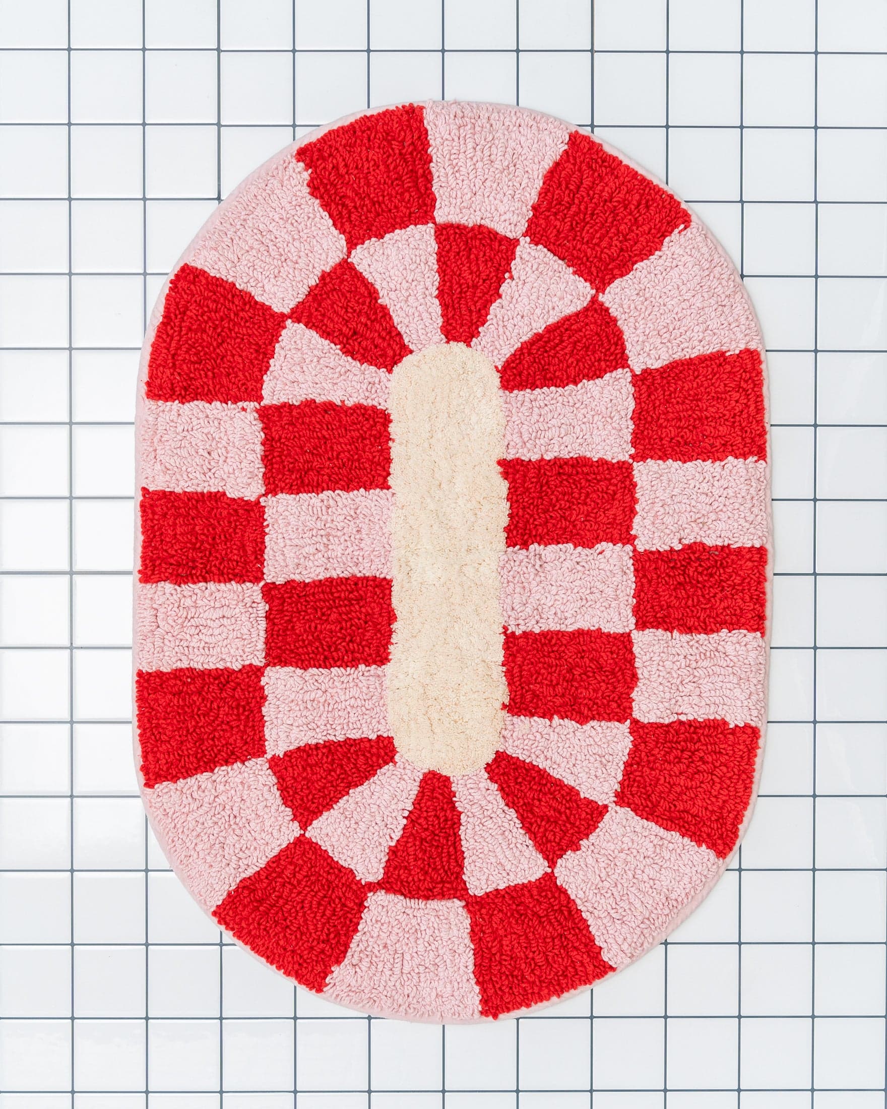 Tapis de bain Rita Rouge - vue 1