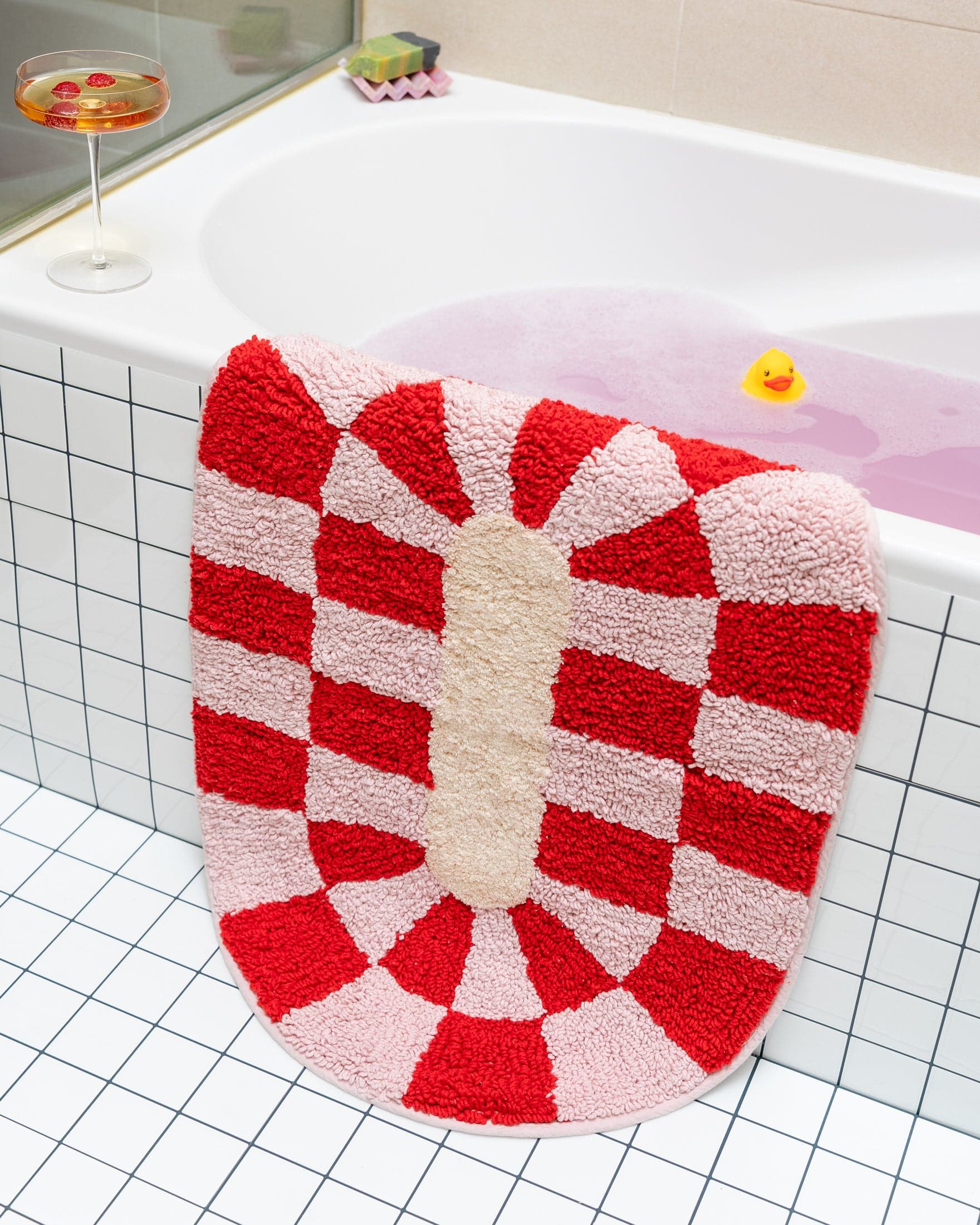 Tapis de bain Rita Rouge - vue 3